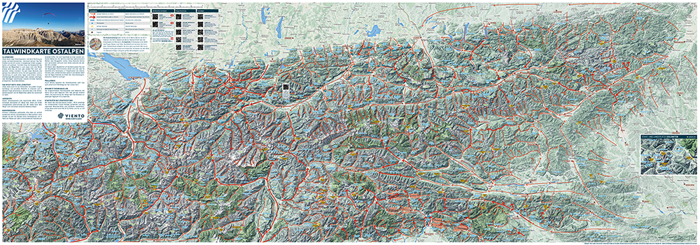 Valley Wind Map Alps from Viento