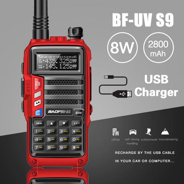 BaoFeng – walkie-talkie UV-S9 Plus puissant, émetteur-récepteur