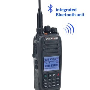 UHF/VHF radio with integrated Bluetooth Walkie talkie for paragliding hang gliding