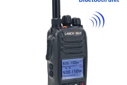 UHF/VHF radio with integrated Bluetooth Walkie talkie for paragliding hang gliding